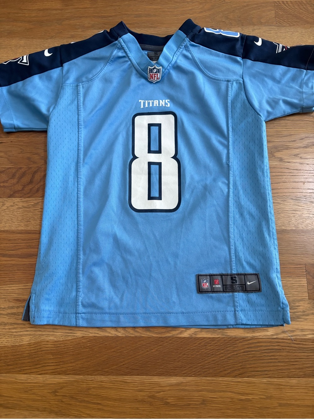 Nike Tennessee Titans Kids Light Blue Mariota #8 Football Jersey